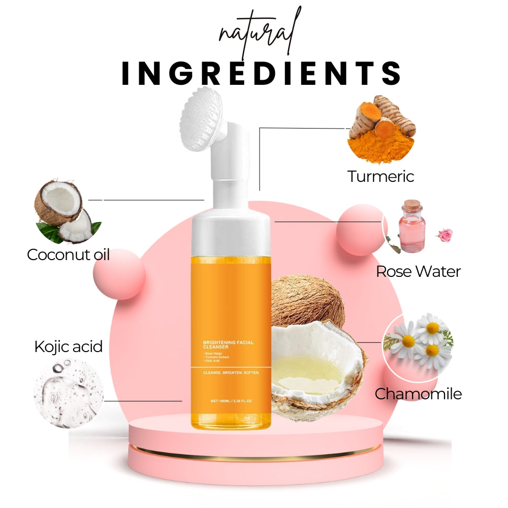 Turmeric & Kojic Acid Brightening Foaming Face Wash