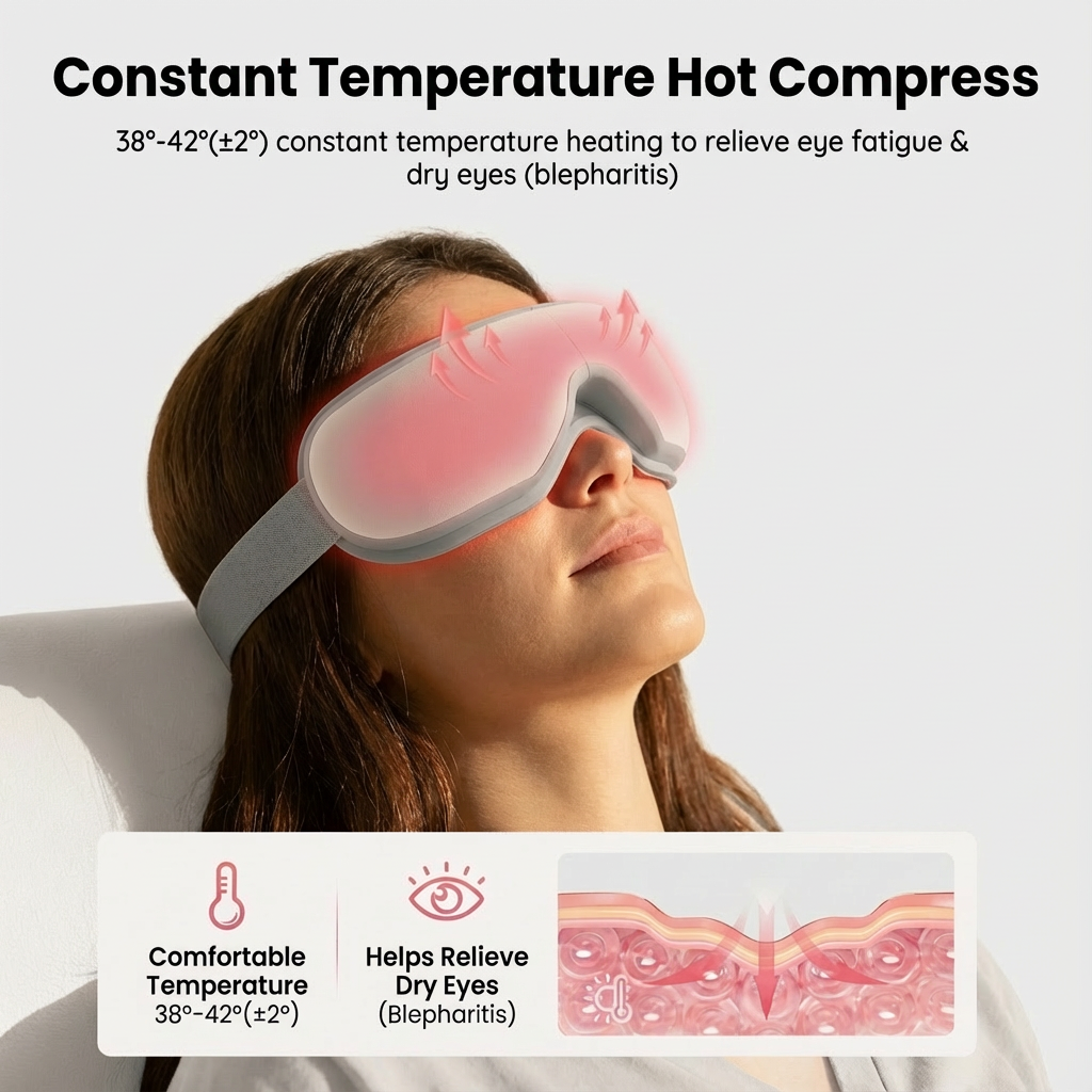 Eye Massager with Heat and Balloon Massage