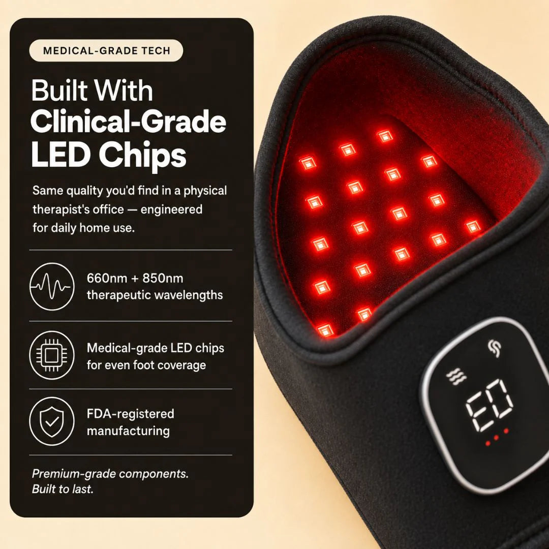 LED Light Therapy for Foot Pain Relief
