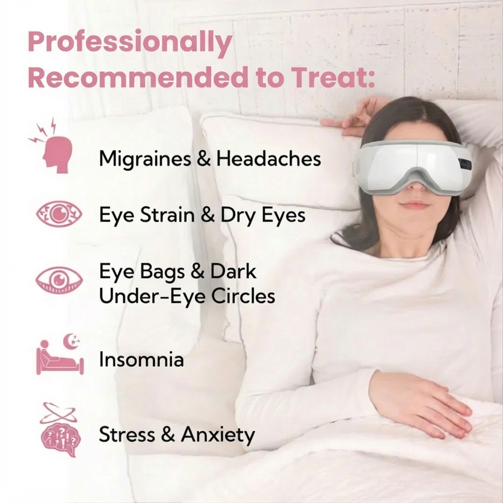 Eye Massager with Heat and Balloon Massage
