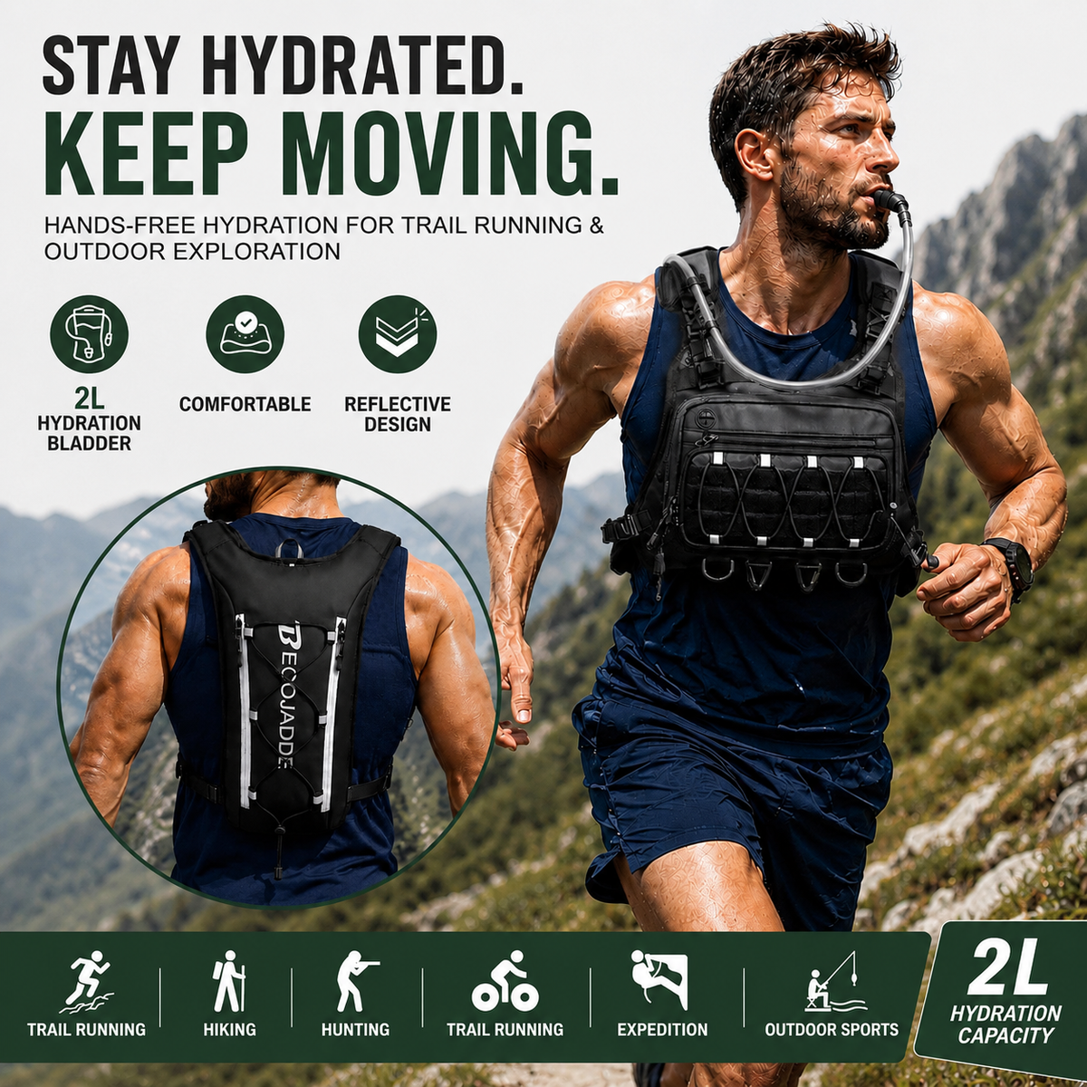 Hands-free Hydration Vest