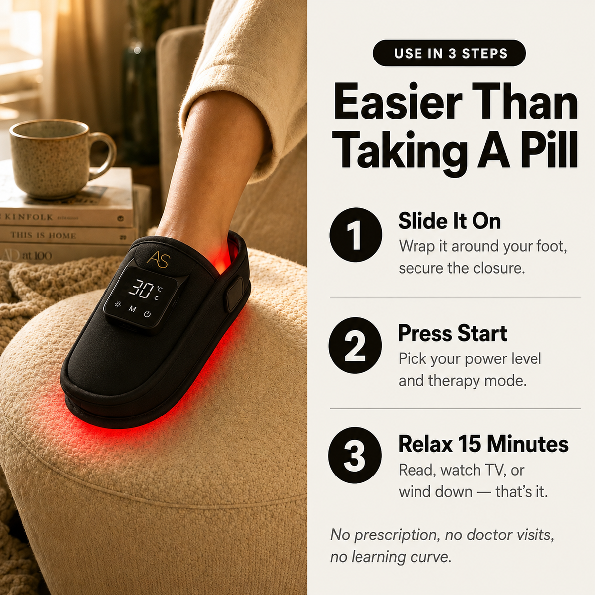 LED Light Therapy for Foot Pain Relief