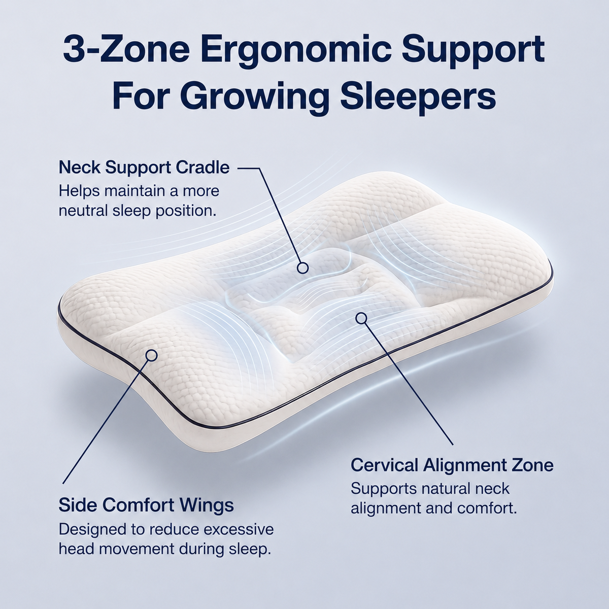 Timibee Posture Kids Pillow