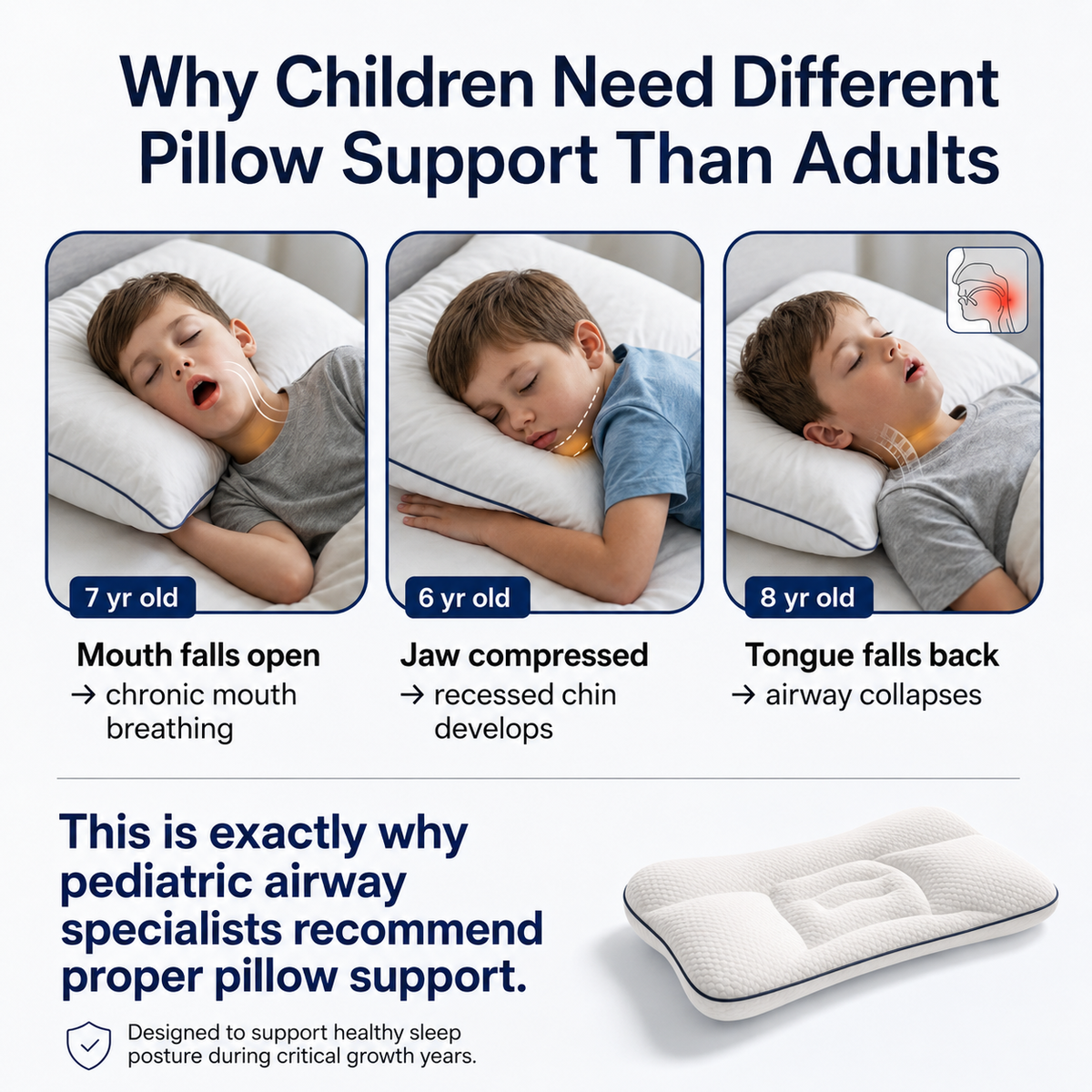 Timibee Posture Kids Pillow